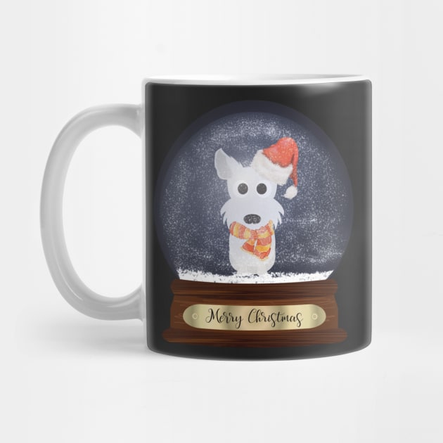 West Highland White Terrier Christmas Gift by DoggyStyles